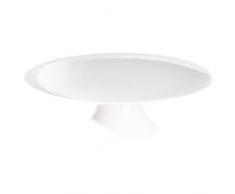 ASA 4796147 Grande Plateau à gâteau Céramique Blanc Brillant, 22,50 x 22,50 x 8 cm