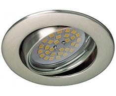 CristalRecord Zar - Spot encastrable, basculant 30°, couleur nickel