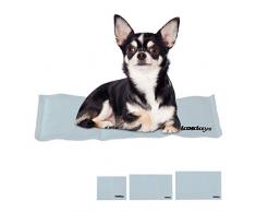 Relaxdays 10029457_973 Tapis Chien, Auto-rafraichissant, Animaux, Couverture Froide, différentes Tailles, Gris, Polyester, Gel, 1 élément