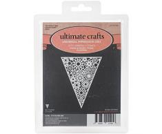 Ultimate Crafts Floral fanions Die, en MÃTAL, Noir, 20.1Â x 14.2Â x 0.7Â cm