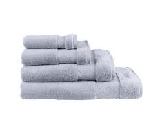 Le Jacquard Francais Serviette de bain Minéral Coton Gris Feutre Rectangulaire 30 x 50 cm