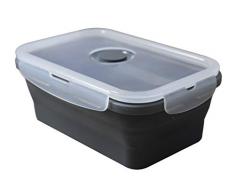 Fackelmann Lunchbox Pliable en Silicone, Gris, NC