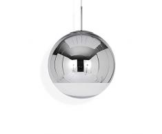 Tom Dixon Suspension Boule Miroir | 50 cm | Abat-Jour de Léger et encombrant | Abat-Jour de Plafond Moderne | Belle Finition chromée réfléchissante â Chrome