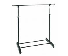 Haku MÃ¶bel 44530 Portant ChromÃ©/Noir 44 x 145 x 170 cm