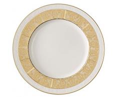 Villeroy & Boch Golden Oasis Plat Rond Plan, 33Â cm, Porcelaine Bone China, Multicolore