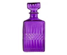 Home Sablier Whisky, Lt 1, Verre, Violet, 9Â x 9Â x 23Â cm