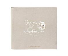 Goldbuch Album Photo Momentesammler sÃ©rie LieblingsDINGE by avec 50 Pages Blanches, Album Photo Ã Coller, Livre Photo avec Structure en Lin, Papier Marron, env. 27,5 x 25,5 x 4 cm