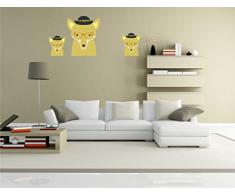 pinkelephant Autocollant Mural pour Enfants Les Clm034Â RigoloÂ âÂ Little MonsterÂ âÂ Chien MignonÂ âÂ Sticker Mural 58Â x 25Â cm