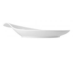 HOTELWARE Mouchoir Plat Rond, 30Â cm, Porcelaine, Blanc
