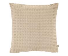 Dutch Decor Coussin Tresa 45x45 cm Sable - Coussins Déco - Oreiller Décoratif - Déhoussable - Zippé