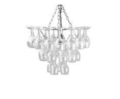 Leitmotiv 9405201100 Lampe Ã Suspension Lustre Pendentif lumiÃ¨re Ãclairage, Verre, Transparent, Grand