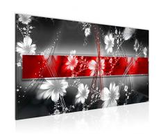 Tableau decoration murale Fleurs abstraites - XXL Impression sur Toile Salon Appartment 1 Parties - prÃªt Ã accrocher - 104412a