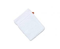 baidani Waschhandschuh Uni 15x20cm-4 StÃ¼ck Gant de Toilette, 100% Coton, weiÃ, 20 x 15 cm
