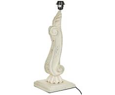 Better & Best 2811092Â âÂ lampe de table de bois CAPITEL avec Base carrÃ©e Blanc