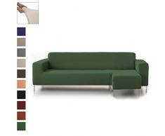 Eiffel Textile Housse élastique de Canapé Rustique Chaise Longue Court Droit, Coton, Vert, 41 x 21 x 6 cm