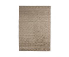 Thedecofactory 133381 Tapis Beige 133X180 POLYPRO Heat Set Vintage Relief 180 x 133 x 1,5 cm