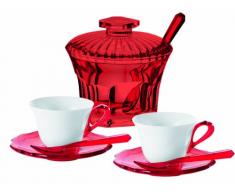 Fratelli Guzzini Belle Epoque, Set de 2 Tasses Ã cafÃ© et sous-Tasses, cuillerÃ¨s Ã cafÃ© et sucrier, SAN|SMMA|Porcelain