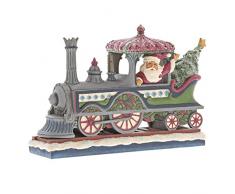 Heartwood Creek Figurine Train Noel 6001427, RÃ©sine, Multicolore, Taille Unique