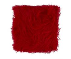 Thedecofactory 440702 Coussin, Polyester, Rouge, 40 x 40 x 3 cm