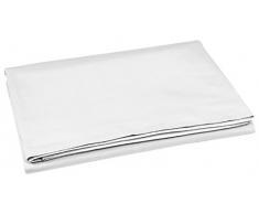 VENT DU SUD Drap Plat, Coton, Neige, 300x240 cm