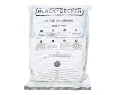 BLACK+DECKER Sacs de Rangement sous Vide, Blanc, Taille L