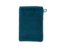MÃVE Bamboo Luxe Gant de Toilette 15 x 20 cm, FabriquÃ© en Allemagne, 60% coton / 40% viscose en pulpe de bambou, Deep Lake (Bleu)
