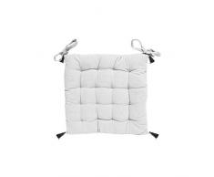 Soleil docre Julia Dessus de Chaise, Coton, Blanc, 40 x 40 x 5 cm