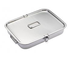 Kitchen Craft KCHMSMOKEOV Fumoir pour Barbecue, Acier Inoxydable, Argent, 20 cm