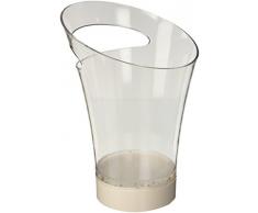 Lumisky BAT-12BU-01-2 Seau Ã champagne multicolore autonome Ã pile avec LED, Plastique, 1 W, 20 x 20 x 30