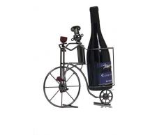 LUDI-VIN Porte Bouteille MÃ©tal Cuisinier Ã VÃ©lo