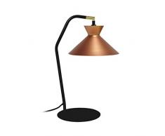 Tosel 90282 Lampe Bureau 1 Lumière, Acier/, E27, 40 W, Pourpre, 30 x 45 cm