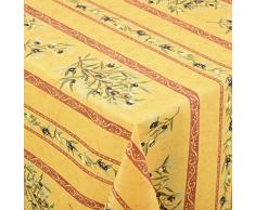 Venilia Oliv Clos des oliviers Linge de Table Nappe Anti Tache, Imperméable, Coton, carré, 160 x 160 cm, 55139