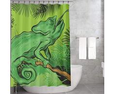 Bonamaison Rideau de Douche en Polyester Multicolore 155 x 220 cm