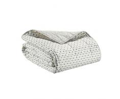 Vivaraise - JetÃ© de lit - Couvre-lit - Couverture lit - Drap lit - JetÃ© de lit dÃ©coration - 240 x 260 - Enveloppe 100% Coton Garnissage 100% Coton - Craie Ecru - AMA