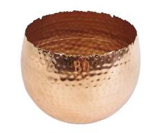 Leaf Design UK Pot de Fleurs en mÃ©tal martelÃ© 22 x 17 cm