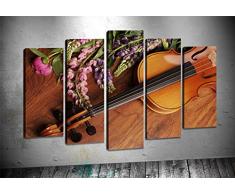 Bonamaison Peinture sur toile, multicolore, 100 x 60 cm, 5 unit - ConÃ§u et fabriquÃ© en Turquie