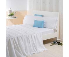 Sancarlos Olas Draps brodés Blanc Lit 135