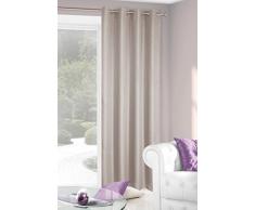 eurof irany ZAS/Jack/beÅ¼ Rideau occultant Rideau Ã Åillets, Polyester, Beige, 0,02Â x 140Â x 250Â cm Jack