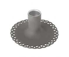 VIGAR Bougeoir, Silicone, Gris, 11.5Â x 11.5Â x 5.5Â cm