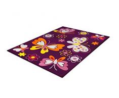 Sanat Hali - 2102 Pourpre - Tapis enfant BAMBINO Pourpre - 80x150 cm