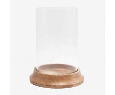 Better & Best 3081828 Photophore dÃ©coratif en Bois de mer Clair/Verre Unique