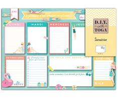 D.I.Y with Toga Semainier PerpÃ©tuel A4, Autre, Multicolore, 29.7 x 21 x 0.5 cm SU110