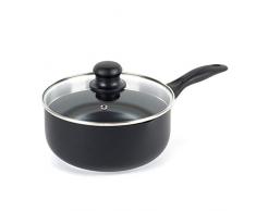 Salter Casserole de 20Â cm BW07233AS avec Bec verseur et Couvercle en Verre