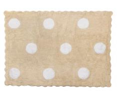 Aratextil Taupes Tapis Enfant, Coton, Beige, 120Â x 160Â cm