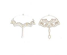 dayka Trade Silhouette en carton fin et Flexible, Parasol multicolore, Taglia Unique