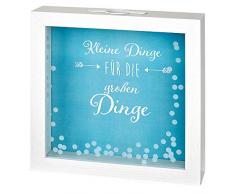 moses Happy me Tirelire â Petites Choses | Cadre Photo avec Fonction de Tirelire | Cadeau de Monnaie pour Mariage coloré uni