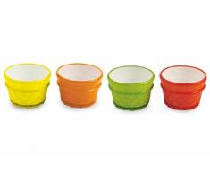 Villa dEste 2402346 Set de 4 Coupes Ã Glace, colorÃ©es