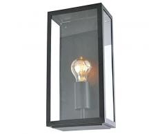 Zink Lanterne en Verre Marguerite - Noir