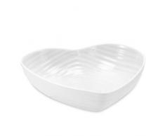 Sophie Conran pour Portmeirion Bol de cÅur, Porcelaine, Blanc, 19.2Â x 20Â x 0.02Â cm
