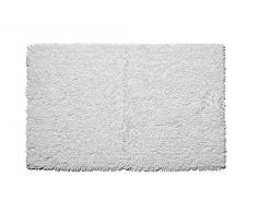 Croydex Super Doux à Motif Tapis de Salle de Bain avec Dos antidérapant, Coton, Blanc, 1 x 50 x 80 cm